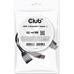 Club 3D CAC-2330 HDMI to DisplayPort 1.1 Adapter - High-Quality Connectivity for Stunning Displays!